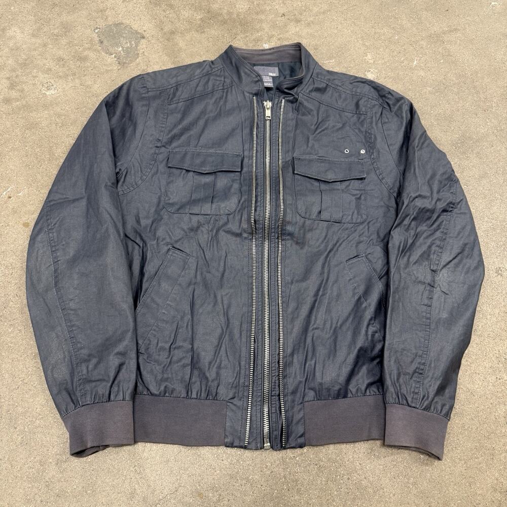 VINTAGE 00s H&M FULL ZIP GRUNGE ARCHIVE JACKET GREY LARGE MENS